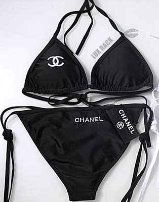 chanel white bikini|GRAPHIC SWIMWEAR SPRING.